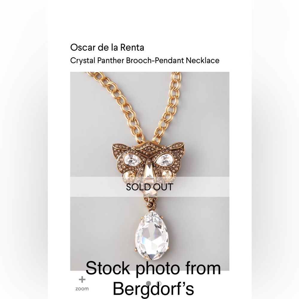 Amazing rare Óscar de la Renta Panther necklace - Picture 9 of 16